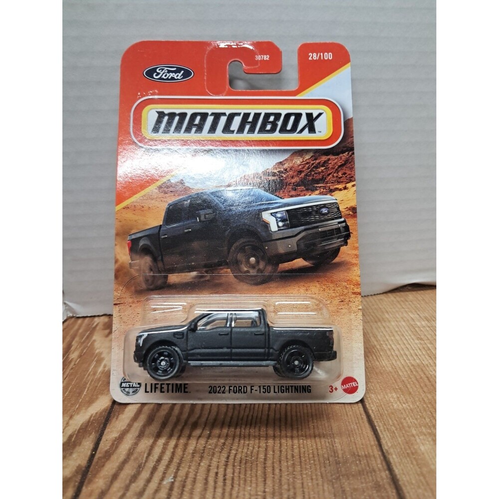 Matchbox  2022 Ford F-150 Lightning #28/100  Case M 2024 Black